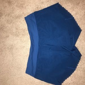Blue lululemon shorts